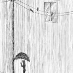 ¿Cómo debo dibujar una persona bajo la lluvia en una entrevista de trabajo?